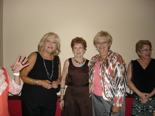 Sydney Young, Connie Reed, Karen McGown and Cindy Alford at lunch before the class of 69 reunion.